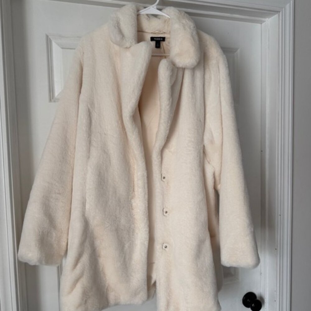 TORRID FAUX FUR COAT